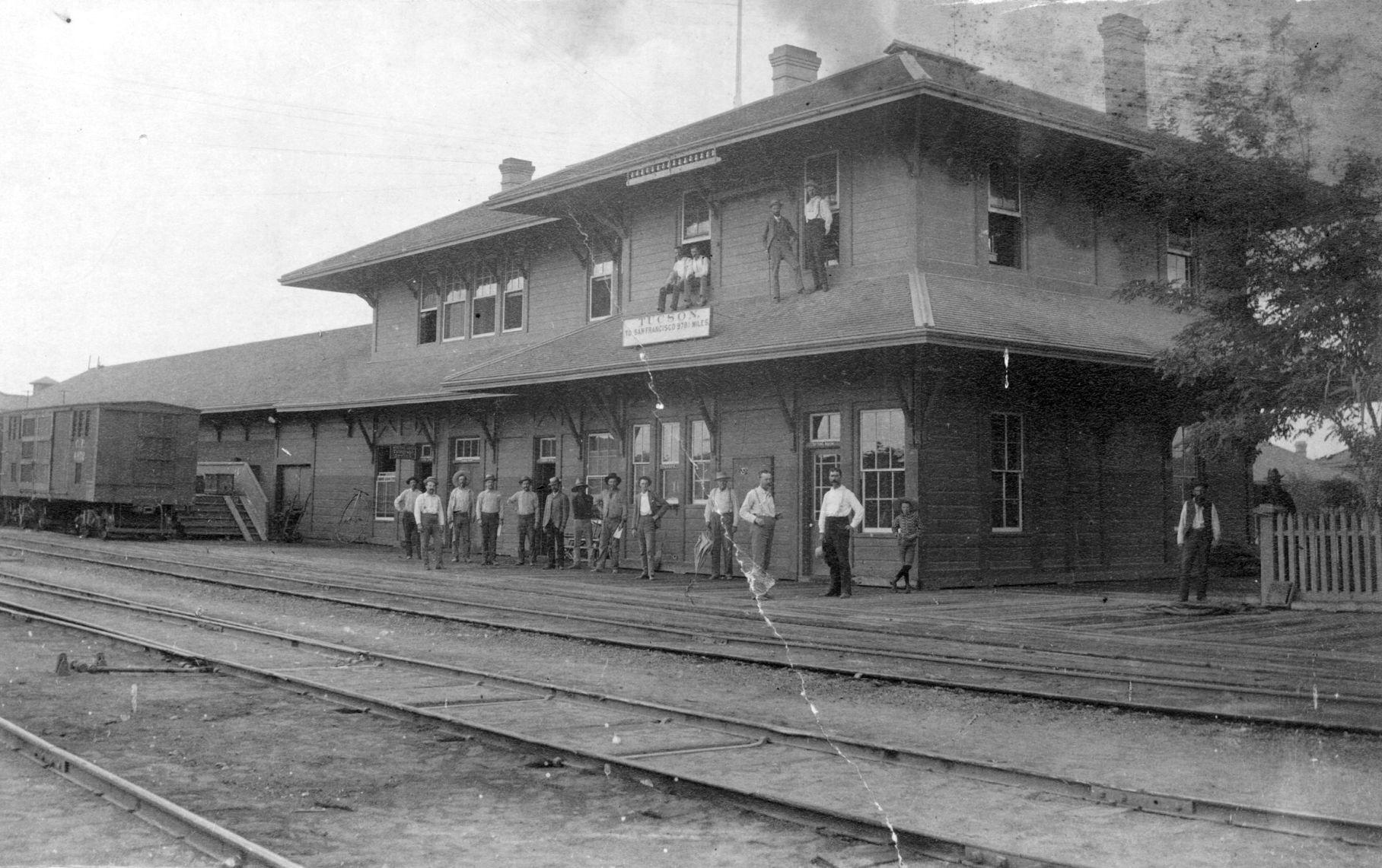 Historic train depot in Tucson